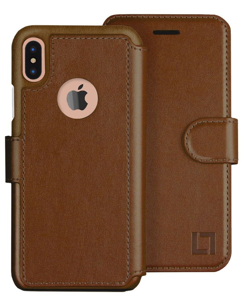iPhone Xs Max Wallet Case LUPA Legacy Caramel Brown 