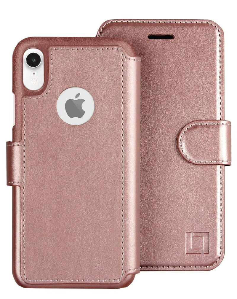 iPhone XR Wallet Case LUPA Legacy Rose Gold 