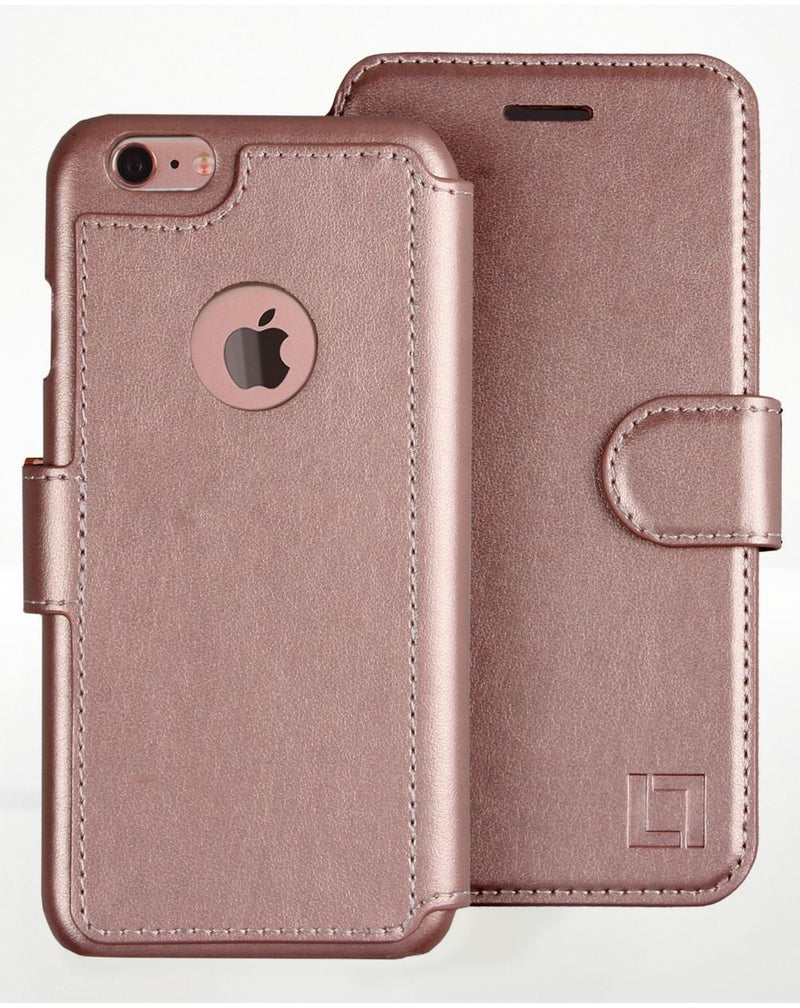 iPhone 7 Plus Wallet Case LUPA Legacy Rose gold 