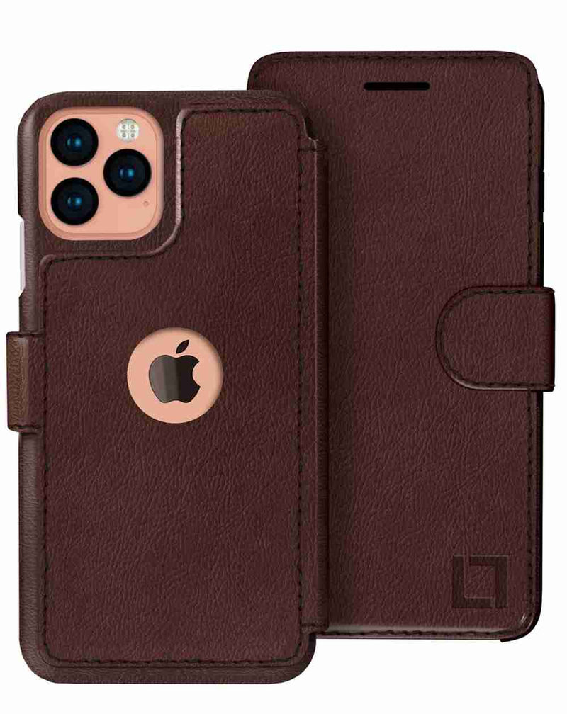 iPhone 11 Pro Wallet Case LUPA Legacy Dark Brown 