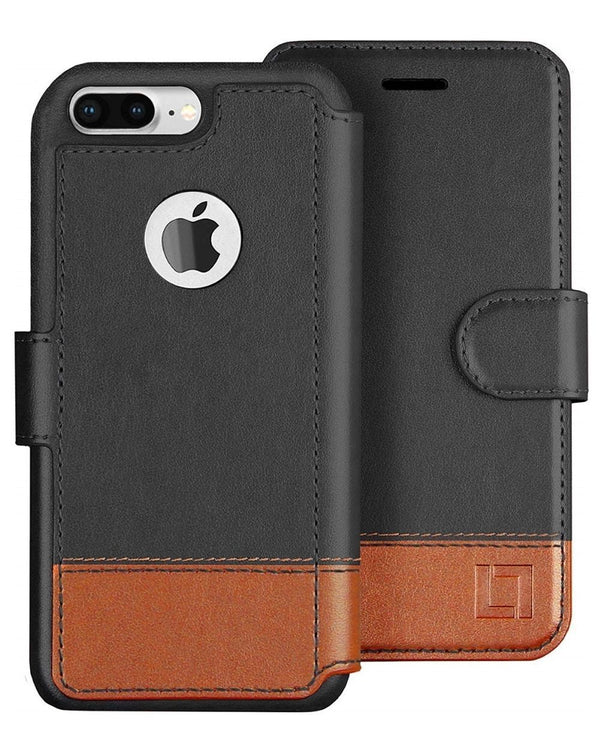 iPhone 8 Plus Wallet Case LUPA Legacy Smoky Cedar 