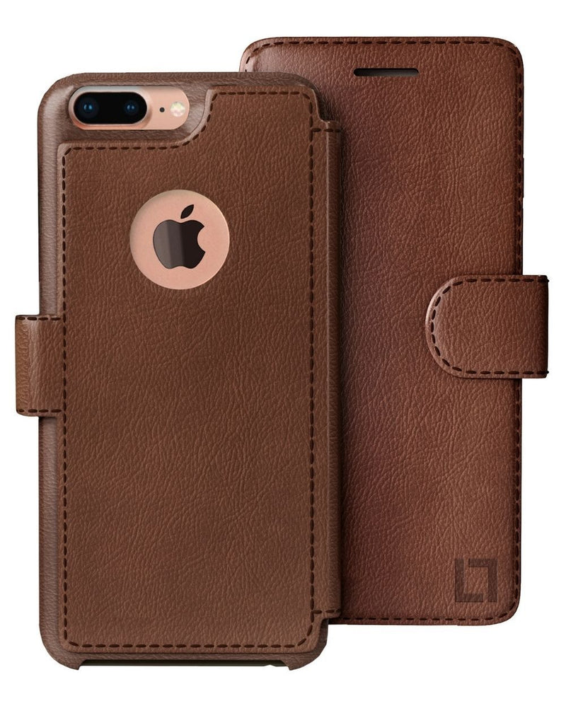 iPhone 7 Plus Wallet Case LUPA Legacy Light Brown 
