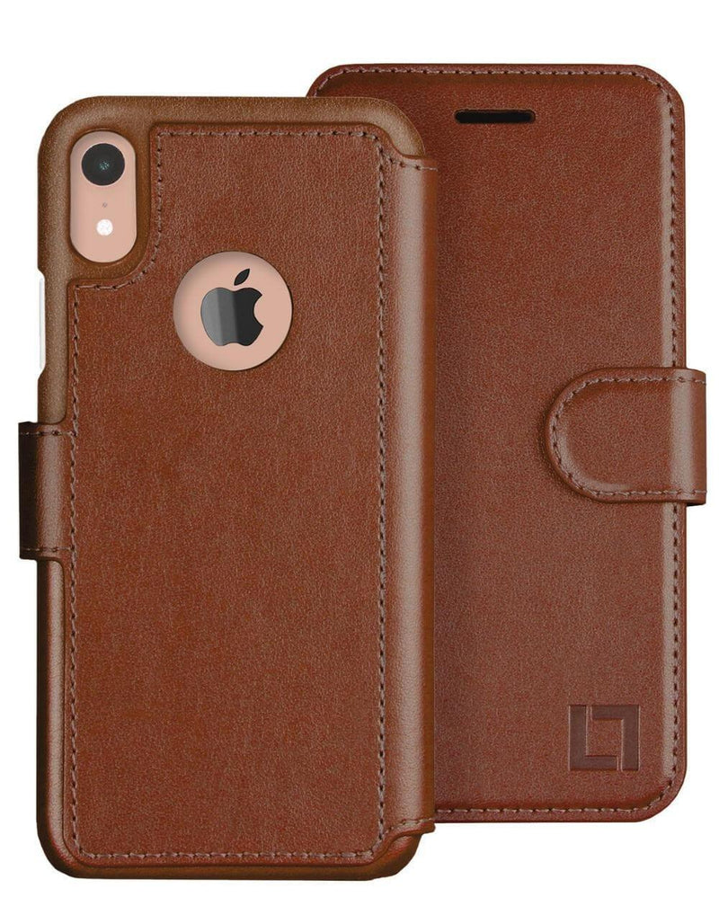 iPhone XR Wallet Case LUPA Legacy Caramel Brown 