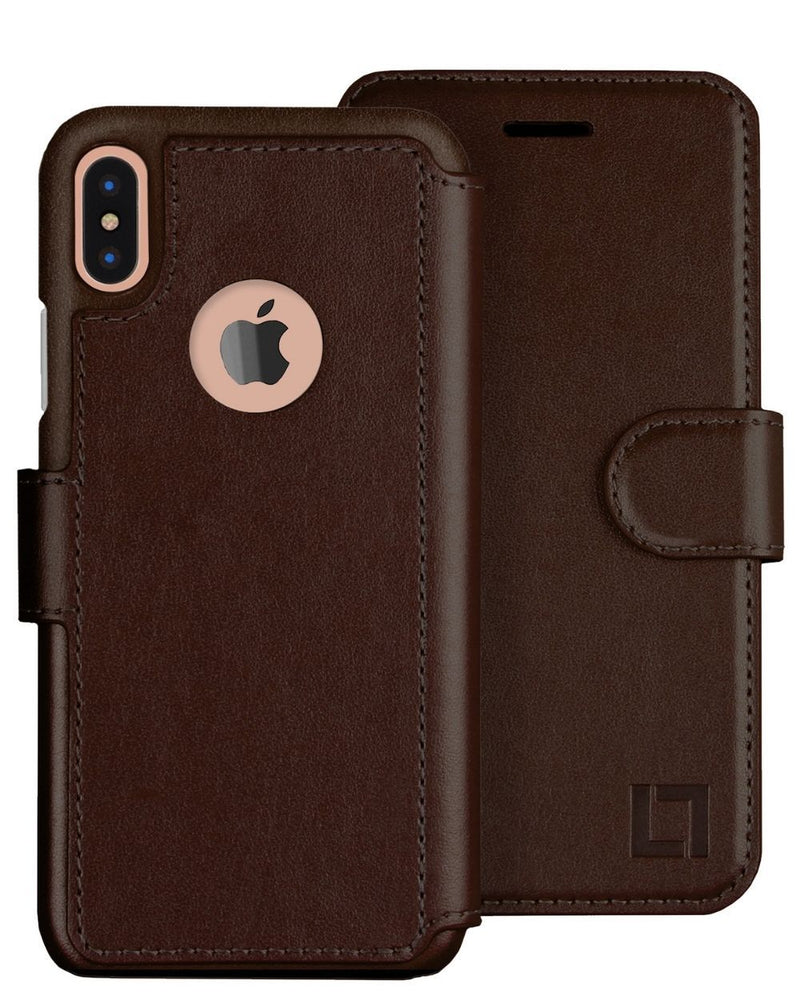 iPhone Xs Max Wallet Case LUPA Legacy Chocolate Brown 