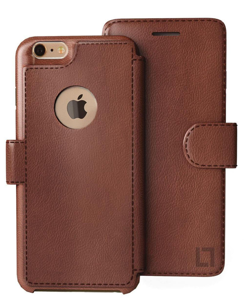 iPhone 8 Wallet Case LUPA Legacy Light Brown 