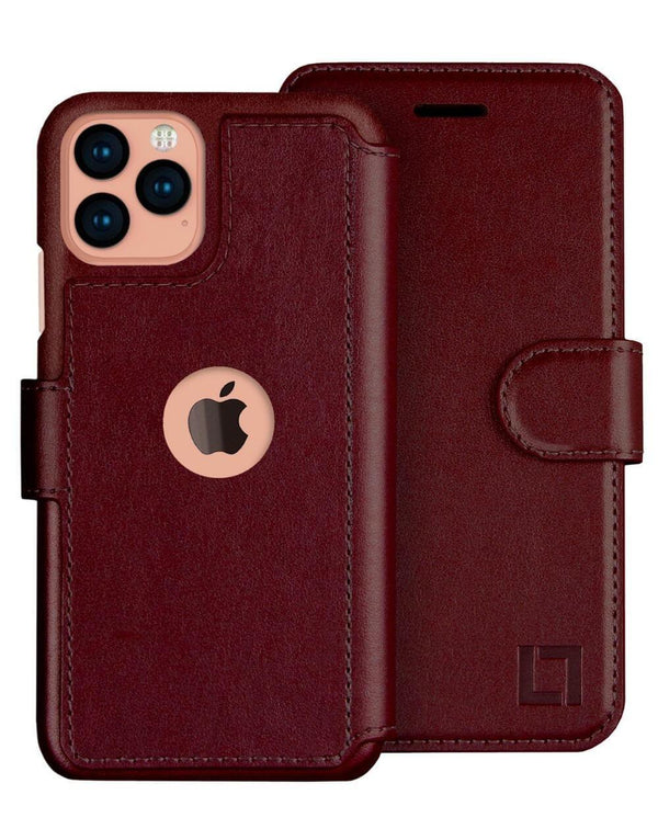 iPhone 12 Pro Wallet Case Lupa Legacy Burgundy 
