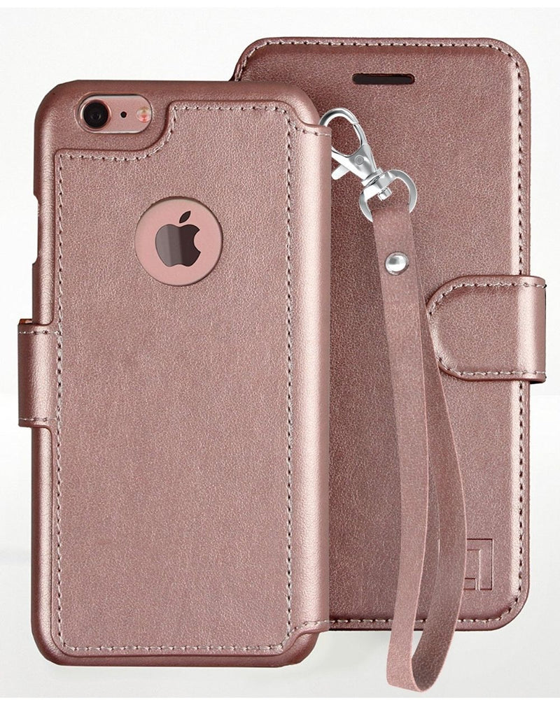 iPhone 6/6s Wallet Case LUPA Legacy Wristlet Rose Gold 