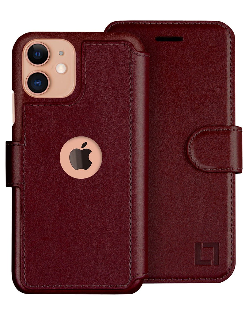 iPhone 11 Wallet Case LUPA Legacy Burgundy 