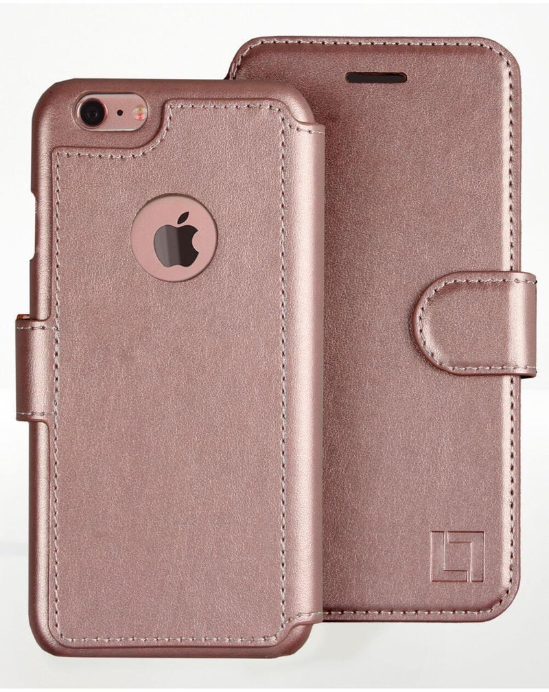 iPhone 8 Wallet Case LUPA Legacy Rose gold 