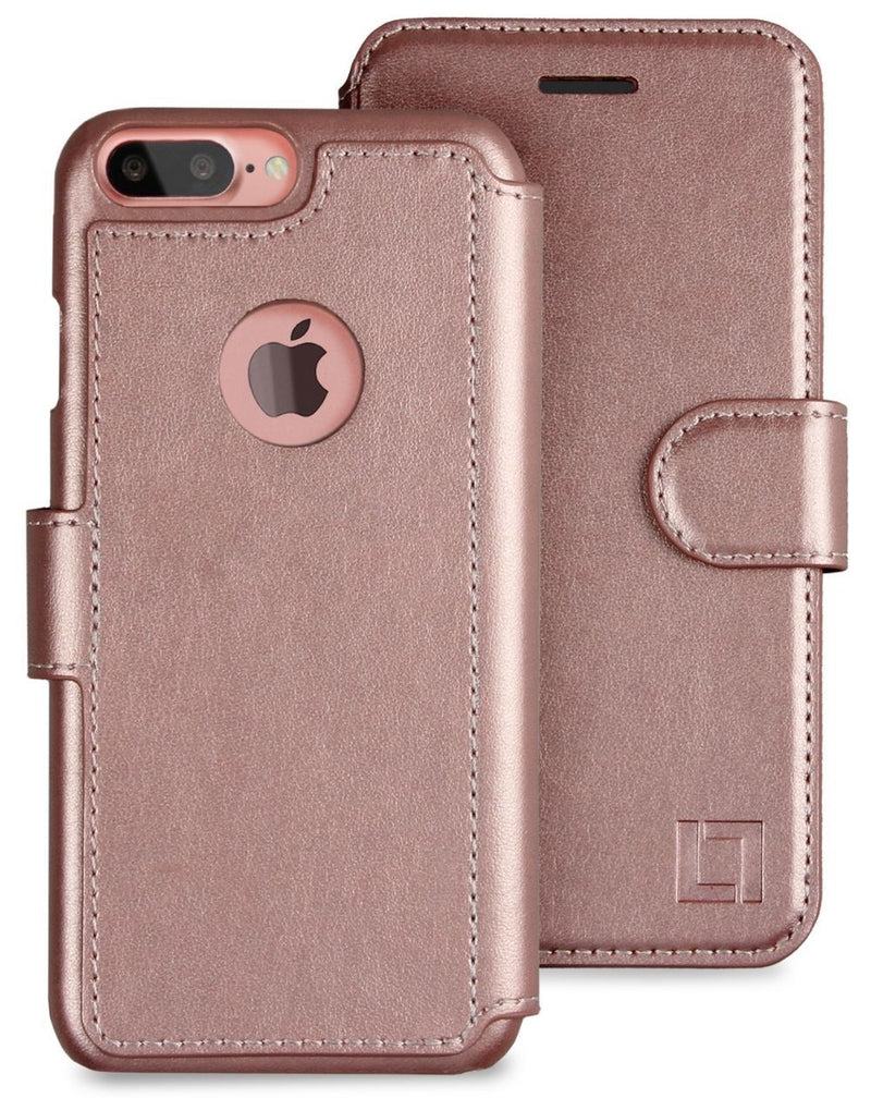 iPhone 8 Plus Wallet Case LUPA Legacy Rose Gold 